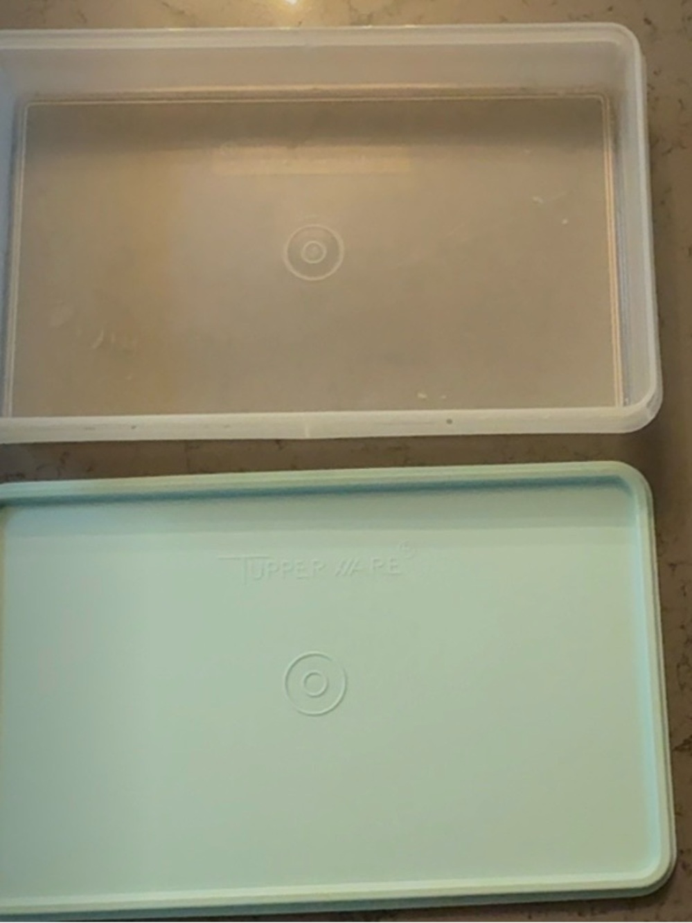 Vintage Tupperware Bacon / Cold Cut Keeper #794 (Mint Green Lid)